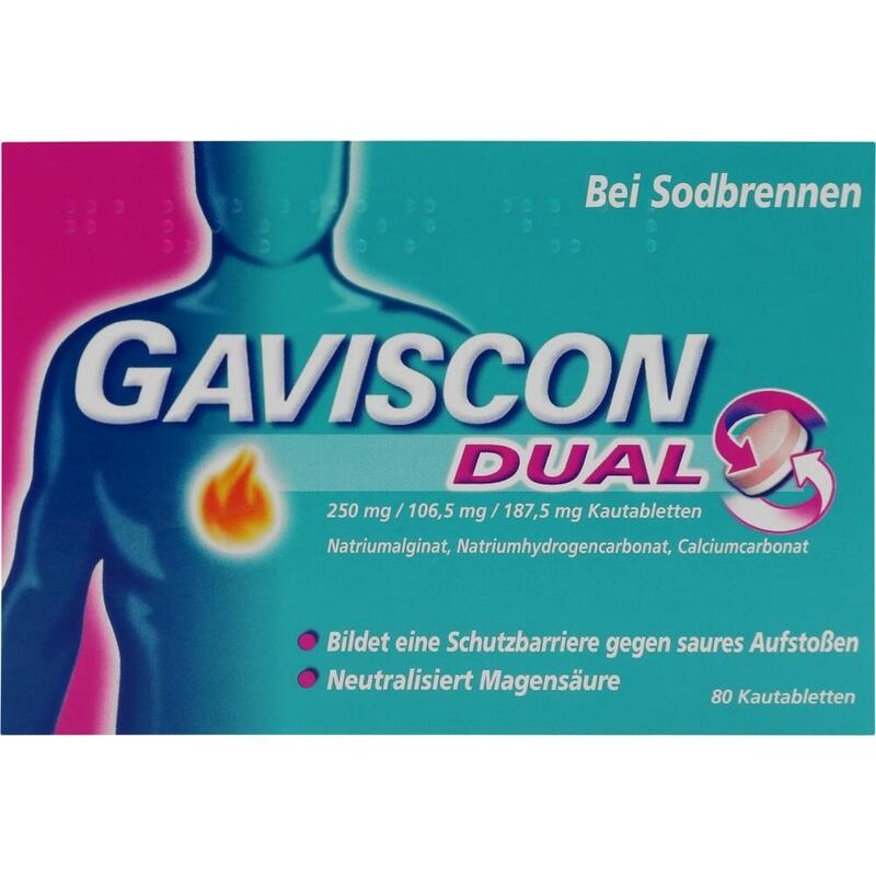 GAVISCON Dual 250mg/106,5mg/187,5mg Kautabletten